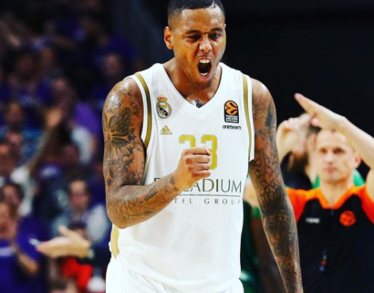 Trey Thompkins, ala-pivô do Real Madrid Basket, da Espanha, está infectado. 