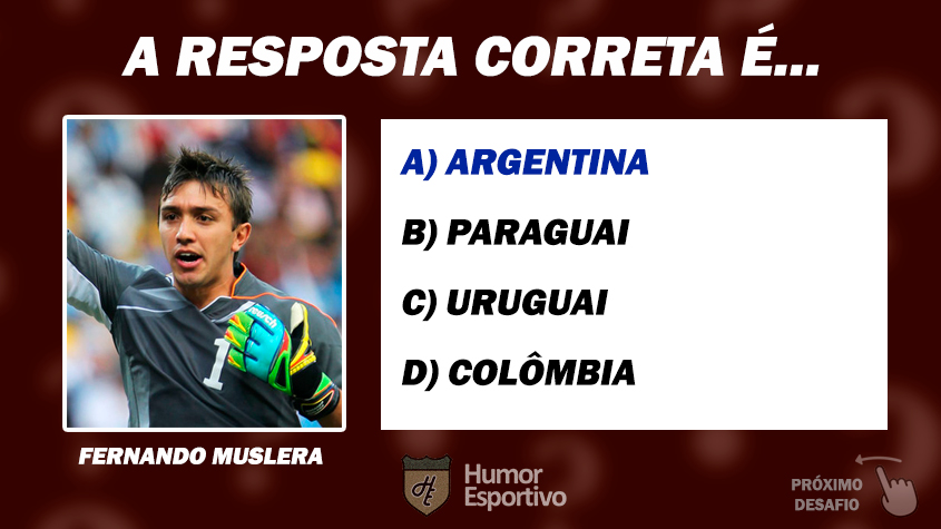 Resposta: Muslera nasceu na Argentina