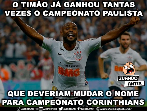 Zoeira Retrô: os memes da final do Paulistão entre Corinthians e São Paulo no ano passado