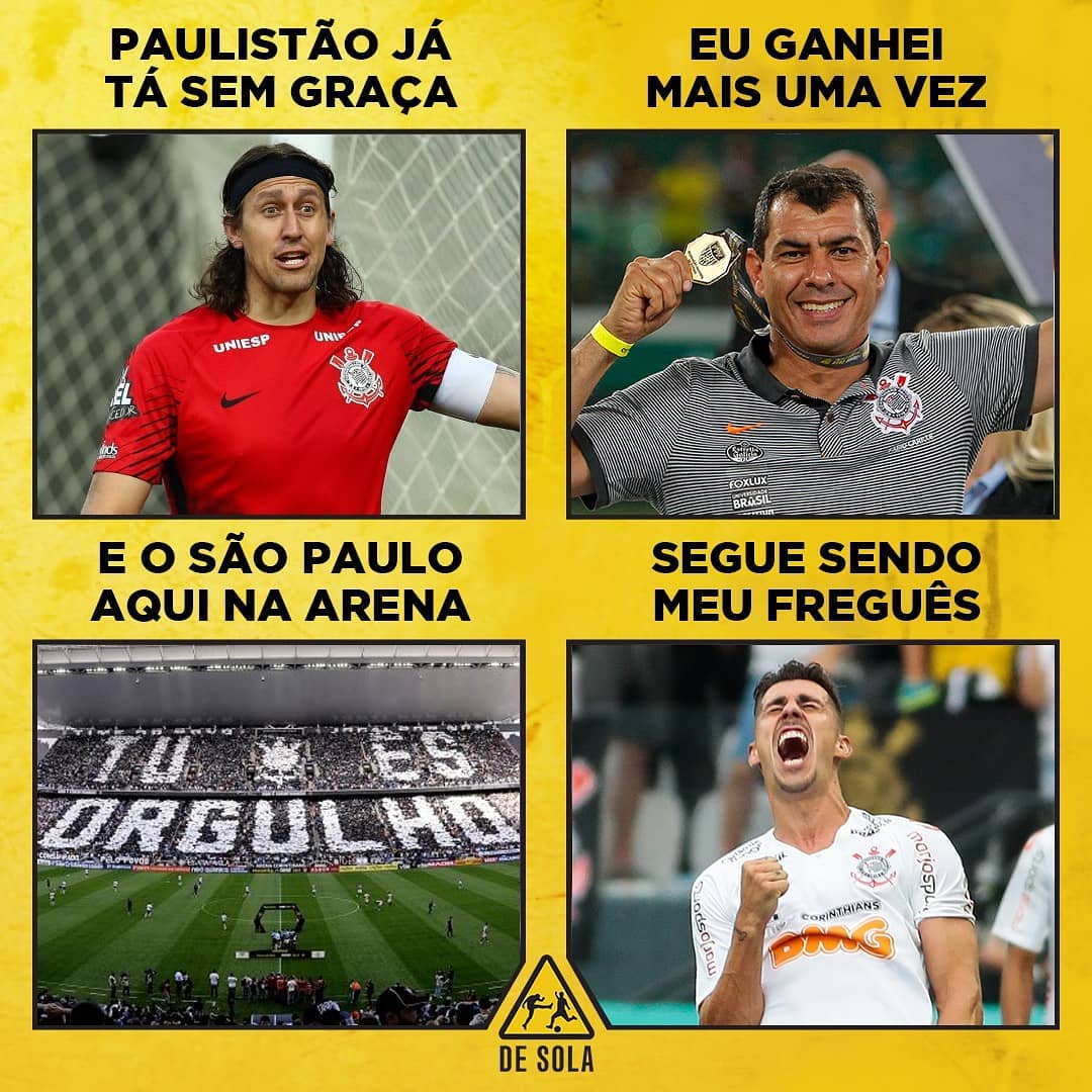 Zoeira Retrô: os memes da final do Paulistão entre Corinthians e São Paulo no ano passado