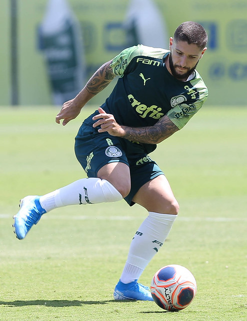 Contratado no ano passado, o meio-campista Zé Rafael tem vínculo com o Palmeiras até 31 de dezembro de 2023. 