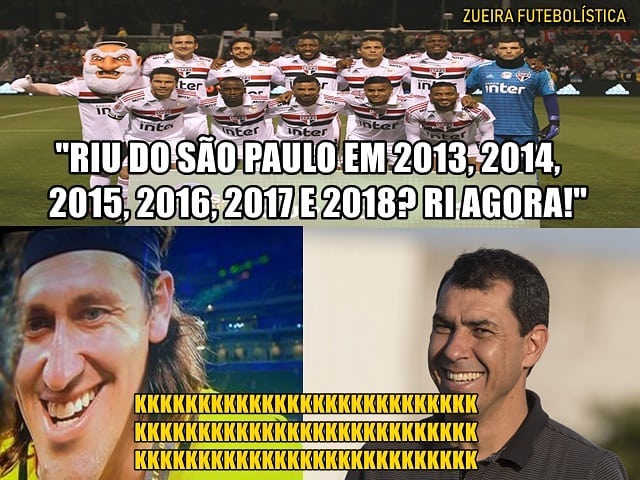 Zoeira Retrô: os memes da final do Paulistão entre Corinthians e São Paulo no ano passado