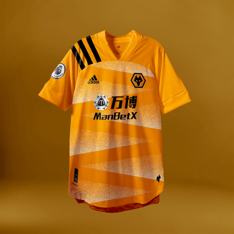 O site Graphic UNTD também criou novas versões para os clubes que já têm contrato com a Adidas: "nova camisa" do Wolverhampton