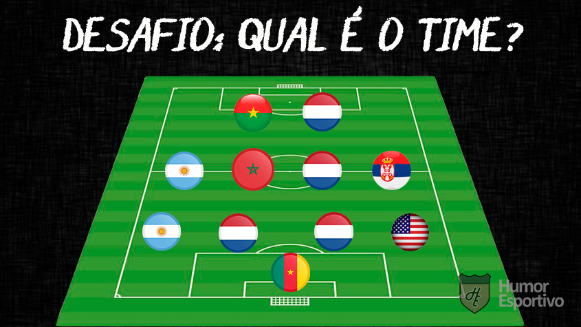 Adivinhe qual é o time da imagem analisando as posições e nacionalidades dos jogadores