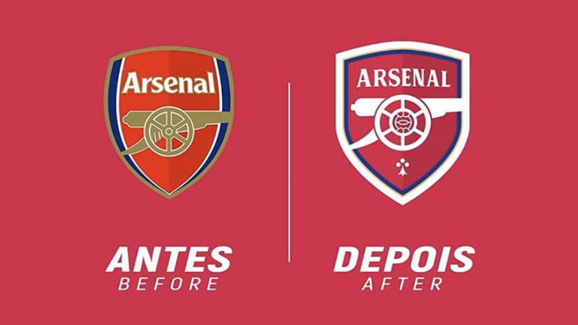 Redesenho de escudos de clubes de futebol: Arsenal