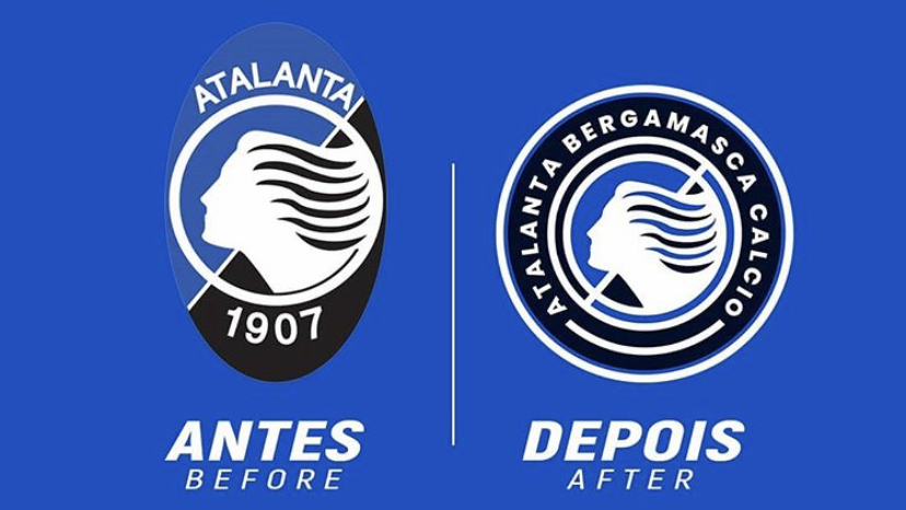 Redesenho de escudos de clubes de futebol: Atalanta