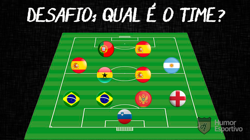 Adivinhe qual é o time da imagem analisando as posições e nacionalidades dos jogadores