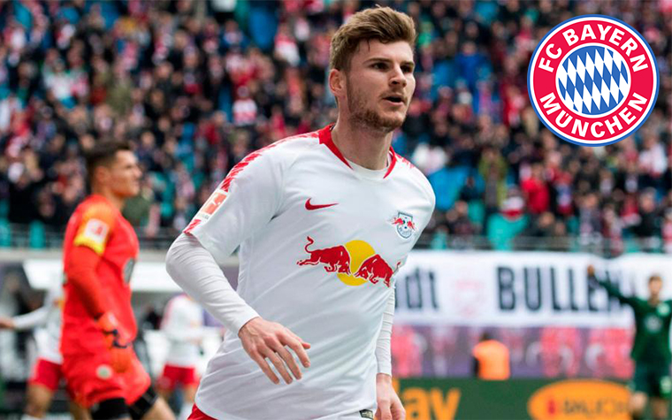 Timo Werner. Posição: Atacante. Idade: 24 anos. Clube atual: RB Leipzig. Clube interessado: Bayern de Munique.