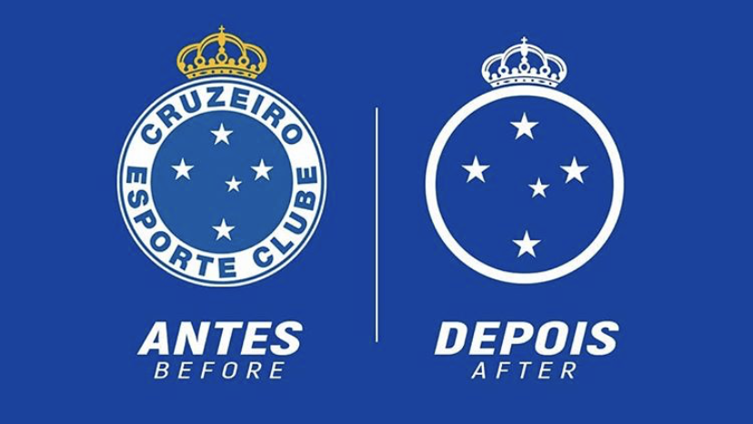 Redesenho de escudos de clubes de futebol: Cruzeiro