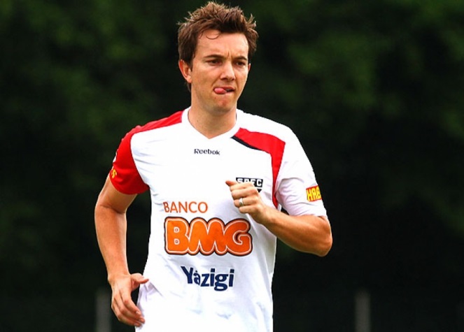 04º) Dagoberto - 61 gols: o atacante jogou no São Paulo de 2007 a 2011, sendo destaque do time.