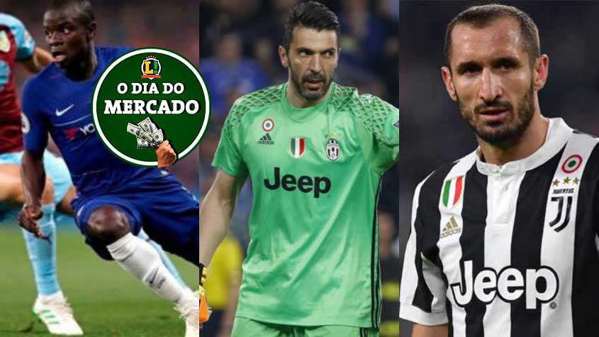 A pandemia do novo coronavírus paralisou o futebol ao redor do mundo, mas o mercado de transferências continua agitado. A Juventus encaminhou a renovação de contrato do goleiro Gianluigi Buffon e do zagueiro Giorgio Chiellini, o Barcelona tenta Kanté, mas francês deseja continuar no Chelsea... Confira o dia do mercado desta quarta-feira! 