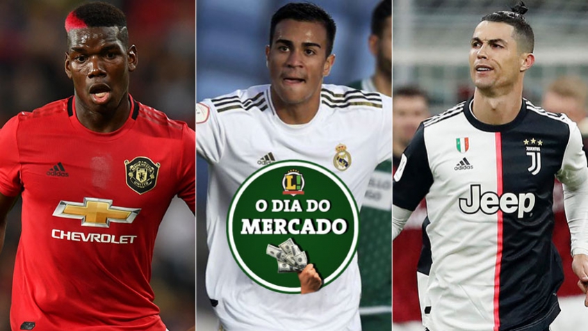 O futebol está sem jogos, mas o mercado continua agitado. O PSG pode oferecer dois grandes jogadores ao Manchester United para contar com Pogba, Reinier será emprestado pelo Real Madrid, o futuro de Cristiano Ronaldo na Juventus... Confira o dia do mercado deste sábado! 