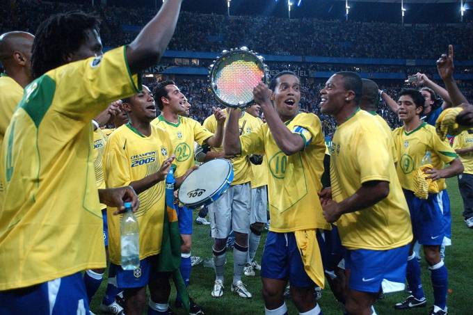 Copa das Confederações 2005 - Colocação Argentina: perdeu para o Brasil na final