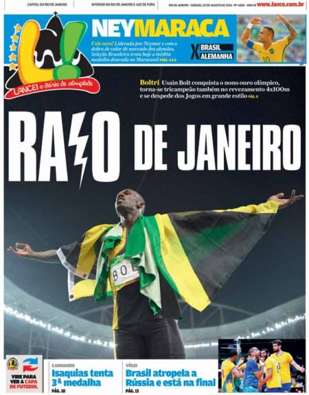 Usain Bolt mostrou todo o seu talento nos Jogos do Rio. O jamaicano encerrou sua história olímpica com três ouros na pista e encantou os brasileiros com todo o seu carisma. 