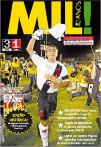 Gênio da área, Romário viveu um momento emblemático de sua carreira. Em 20 de maio de 2007, ele converteu o pênalti na vitória por 3 a 1 do Vasco sobre o Sport e alcançou o milésimo gol de sua trajetória.
