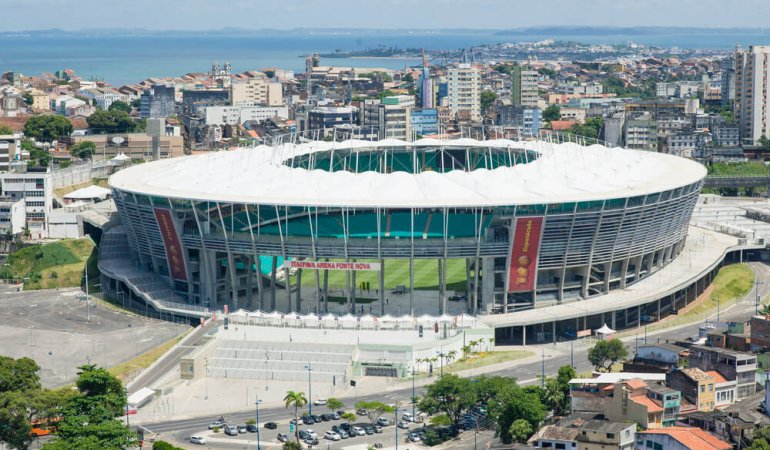 Arena Fonte Nova - Salvador, Brasil - Inscrita para a final da Sul-Americana de 2022 e 2023