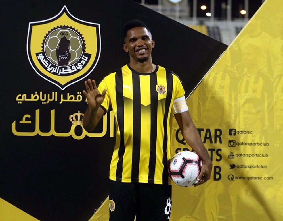 Samuel Eto'o se aposentou no Qatar SC.