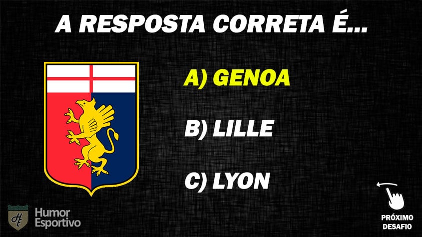 Resposta: Genoa (Itália)