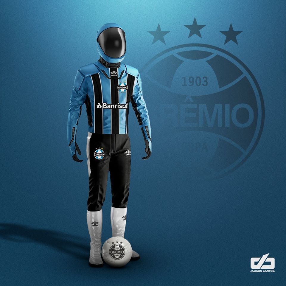 Clubes da Série A ganham uniformes contra pandemia: Grêmio