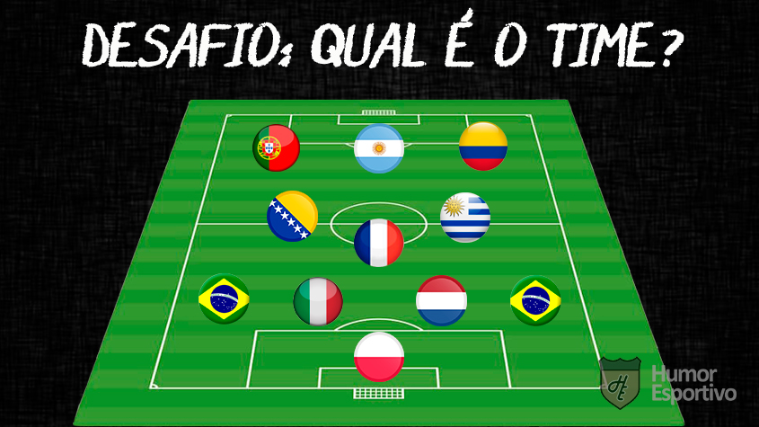 Adivinhe qual é o time da imagem analisando as posições e nacionalidades dos jogadores