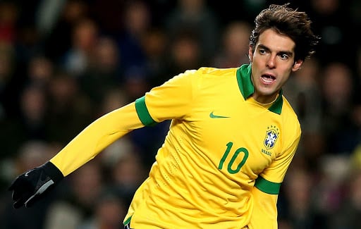 Mais um pentacampeão mundial entrou na lista da Seleção Brasileira. KAKÁ, que ainda atuou nas Copas de 2006 e 2010, anotou 29 gols.
