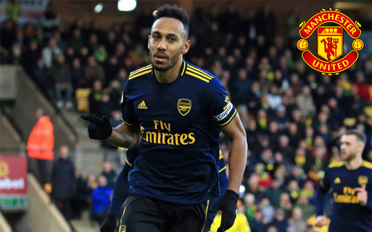 Aubameyang. Posição: Atacante. Idade: 30 anos. Clube atual: Arsenal. Clube interessado: Manchester United.