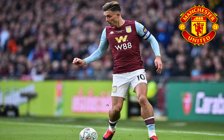 Jack Grealish. Posição: Meia. Idade: 24 anos. Clube atual: Aston Villa. Clube interessado: Manchester United.