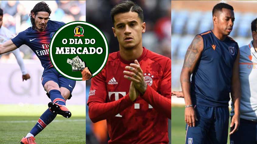 Mesmo em um sábado e em meio a pandemia do coronavírus, que parou todo o mundo dos esportes, o mercado de transferências do futebol segue agitado. E com movimentações importantes. Um dirigente de um clube paulista revelou que tem conversado com o atacante uruguaio Cavani, do PSG. Na Europa, mais um clube inglês entrou na briga pela contratação do brasileiro Philippe Coutinho. Já o Santos ainda sonha com o retorno de um ídolo. Veja tudo o que rolou neste sábado!