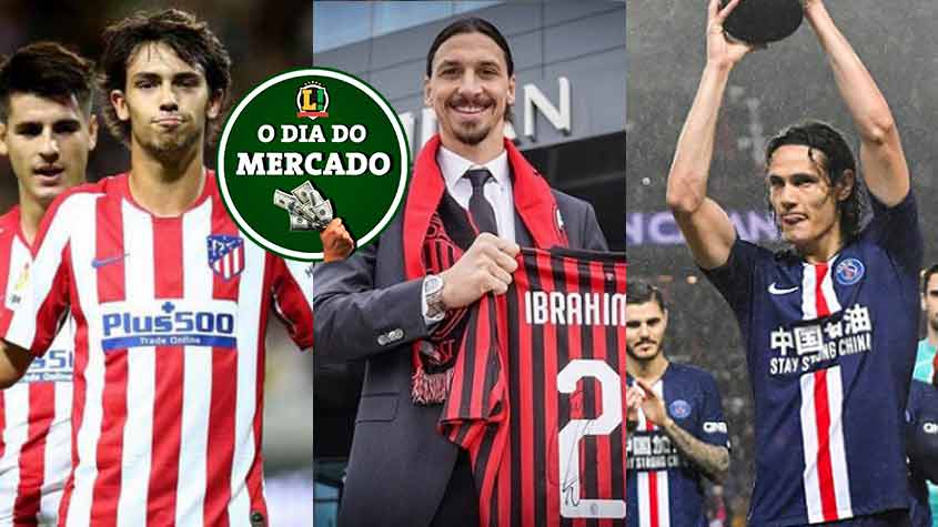 O futebol está paralisado, mas o mercado da bola continua agitado ao redor do mundo. O Manchester United sonha com João Félix, a torcida do Palmeiras faz campanha para Ibrahimovic jogar no clube, Cavani está na mira de clube inglês, Arthur cobiçado em gigantes da Europa ... Confira o dia do mercado desta quarta-feira!  