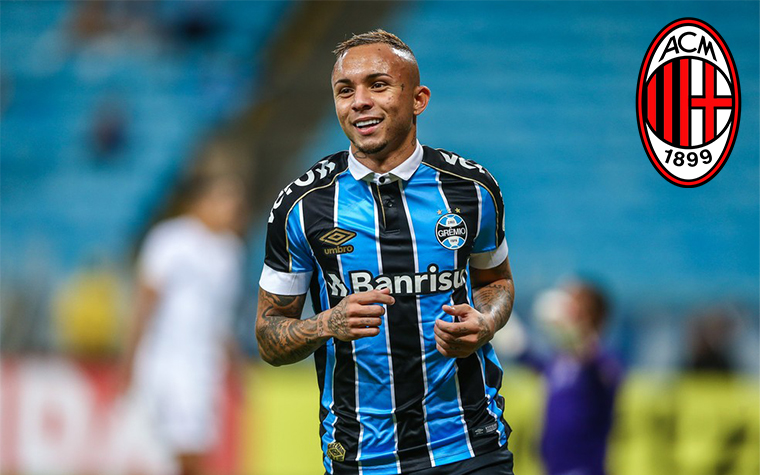 Everton. Posição: Atacante. Idade: 24 anos. Clube atual: Grêmio. Clube interessado: Milan.