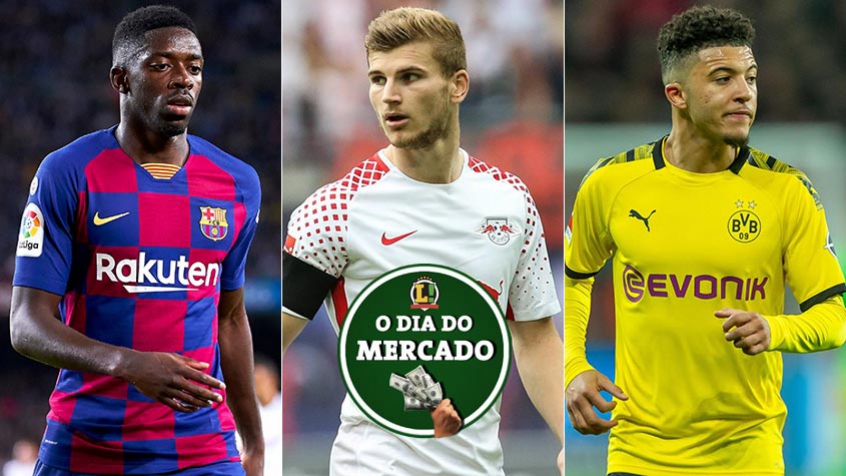 Mesmo com as competições paradas, as negociações no mercado da bola não param. Nesta manhã, a movimentação foi grande, com Dembelé podendo ir para o futebol francês, Werner pode jogar na Itália e novidades com relação a Sancho. Veja todas as movimentações.