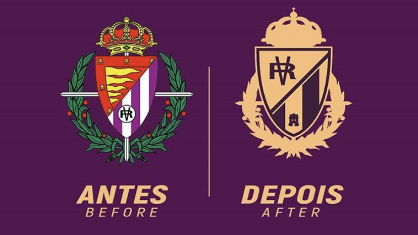 Proposta de mudança para o escudo do Real Valladolid.