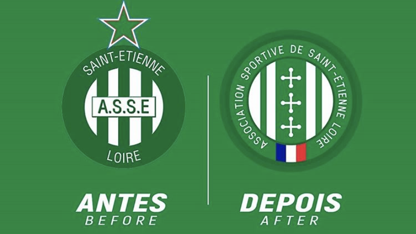 Redesenho de escudos de clubes de futebol: Saint-Etienne