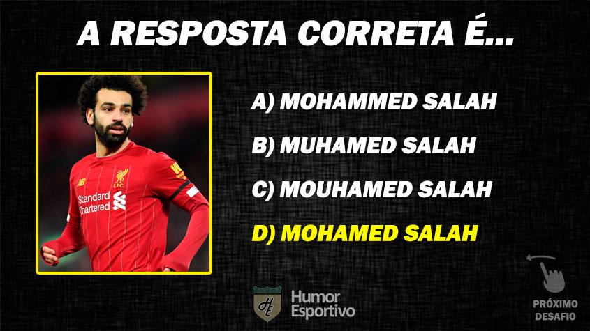 Resposta: Mohamed Salah