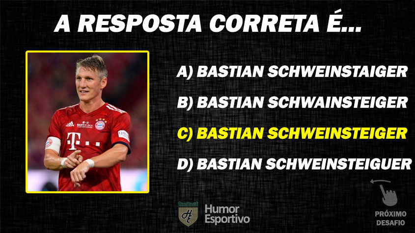Resposta: Bastian Schweinsteiger