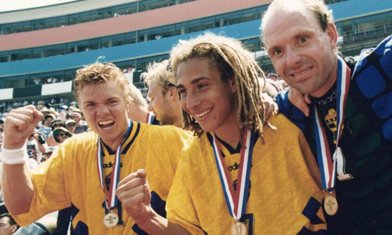 Com uma seleção bem organizada e nomes como o goleiro Ravelli e os jogadores Brolin, Schwarz e Larsson, a Suécia voltou a uma semifinal, façanha que não alcançava desde 1958 (quando foi finalista do Mundial). De novo, só parou contra o Brasil, mas garantiu o terceiro lugar.