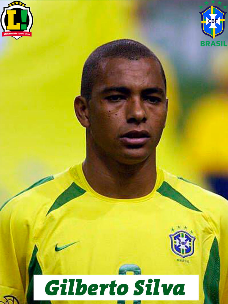 Gilberto Silva - 7,5 - Uma muralha silenciosa. Foi imprescindível a vencer a "segunda bola" no meio-campo para o Brasil e cortou diversos lançamentos à frente da defesa verde e amarela.