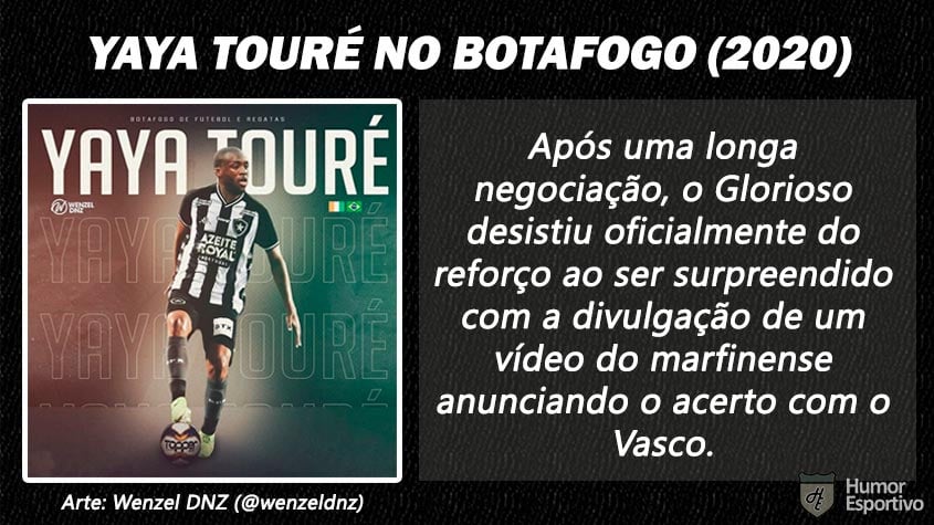 Contratações 'fail' do futebol brasileiro: Yaya Touré no Botafogo