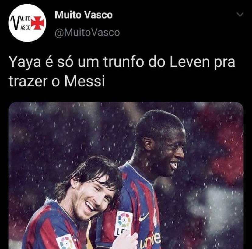 "Anunciado" por candidato à presidência do Vasco, Yaya Touré virou protagonista de memes entre clubes cariocas