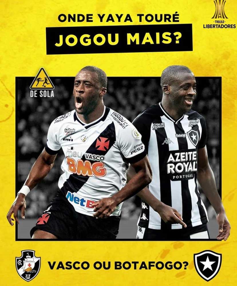 Yaya desiste do Vasco e rivais não perdoam nos memes