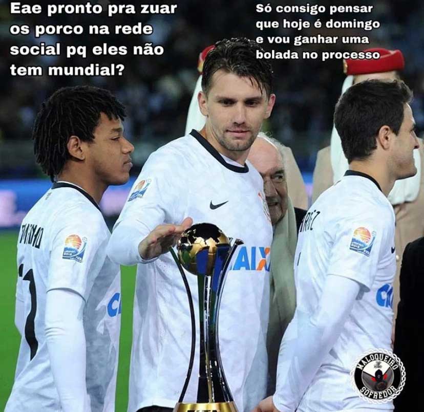 Torcedores do Corinthians fazem memes após reprise do título do Mundial de 2012 sobre o Chelsea