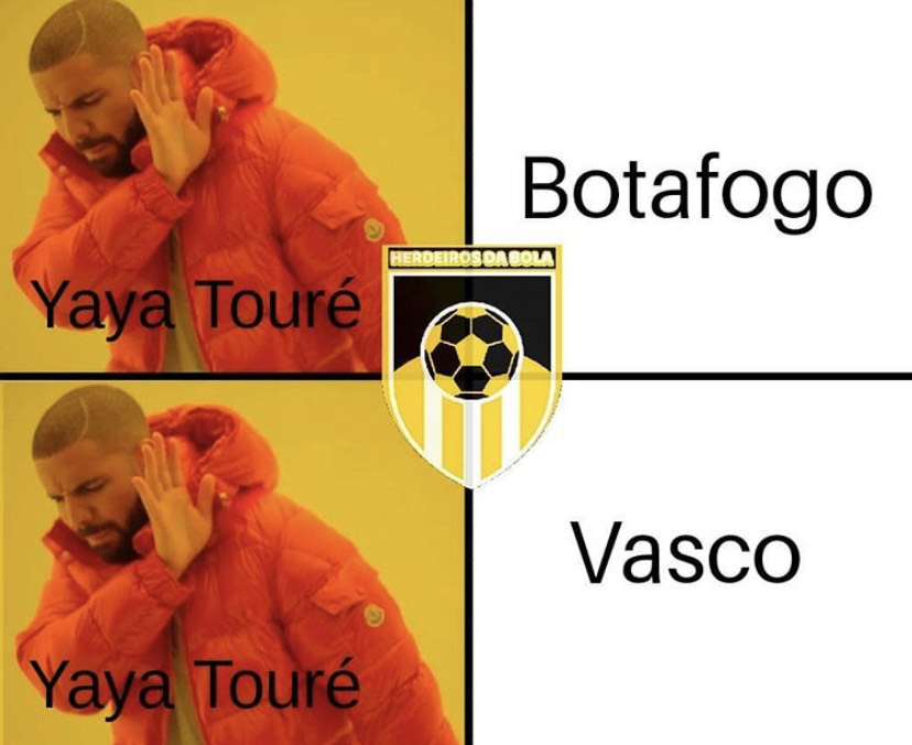 Yaya desiste do Vasco e rivais não perdoam nos memes