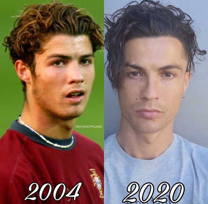 Internautas fazem memes com foto postada por Cristiano Ronaldo mostrando o novo corte de cabelo