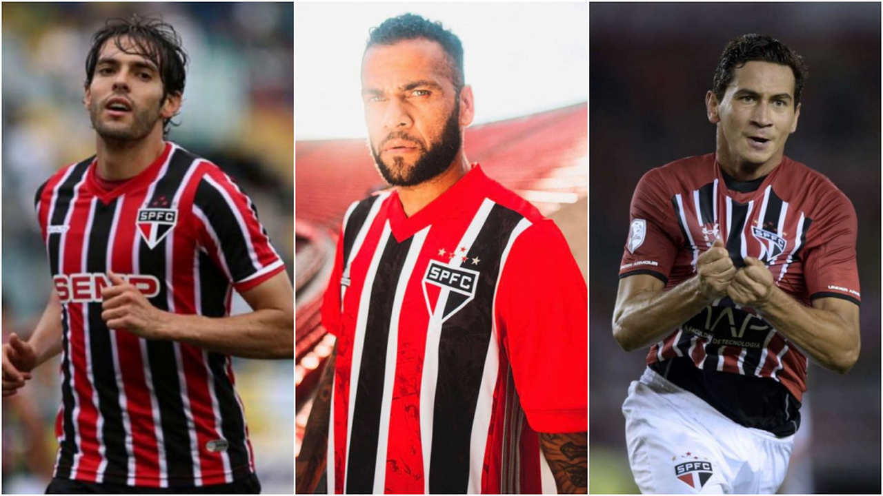 O São Paulo acaba de lançar o seu novo uniforme número 2, com a camisa listrada. O modelo recebeu críticas de torcedores porque, nas costas, as listras são interrompidas. Você se lembra das últimas dez camisas listradas do Tricolor? Qual é a mais bonita?