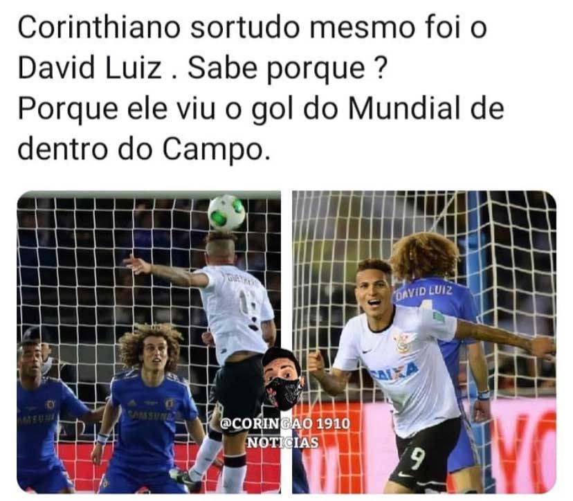 Torcedores do Corinthians fazem memes após reprise do título do Mundial de 2012 sobre o Chelsea