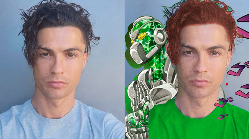 Internautas fazem memes com foto postada por Cristiano Ronaldo mostrando o novo corte de cabelo