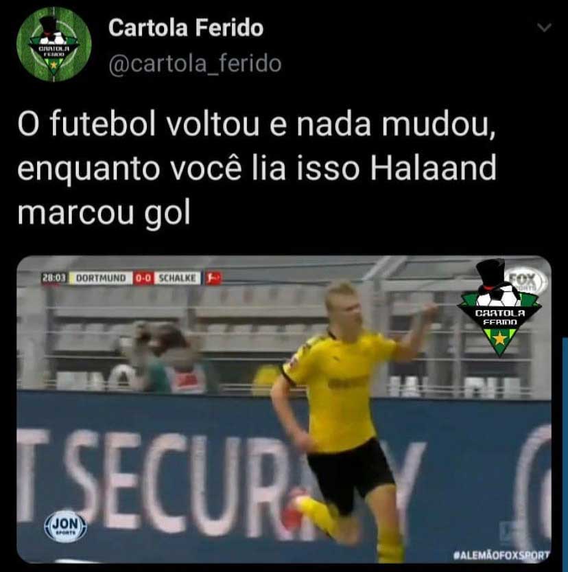 Internautas comemoram retorno da Bundesliga e fazem memes com vitória por 4 a 0 do Borussia sobre o Schalke 04