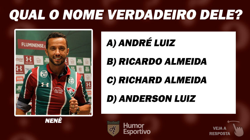 Quiz: você consegue acertar o nome verdadeiro desses jogadores? - Fotos -  R7 Futebol