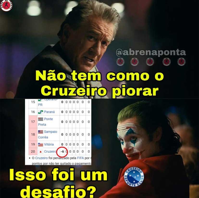 Punido pela Fifa devido ao não pagamento do empréstimo do volante Denilson, Cruzeiro não foi perdoado nas redes sociais