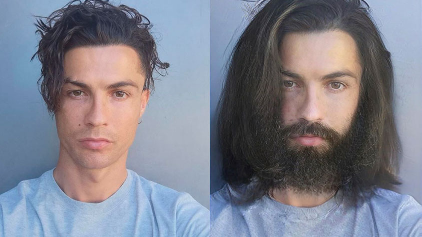 Internautas fazem memes com foto postada por Cristiano Ronaldo mostrando o novo corte de cabelo